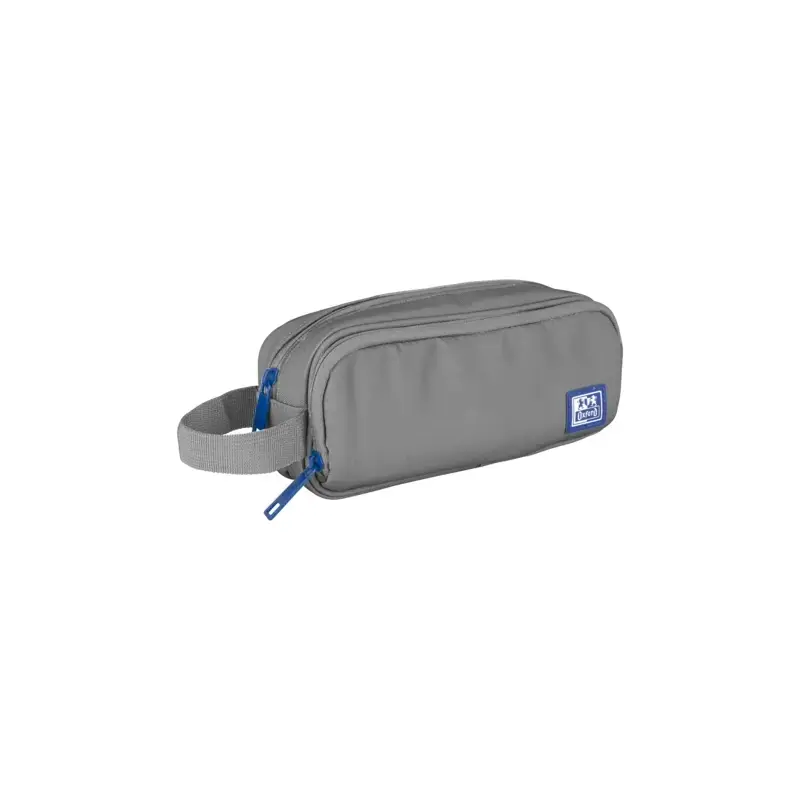 Oxford B-Smart Estuche Portatodo - 3 Compartimentos - Asa Lateral - Fabricado en Material Reciclado - Color Gris | Ahorro Imprim