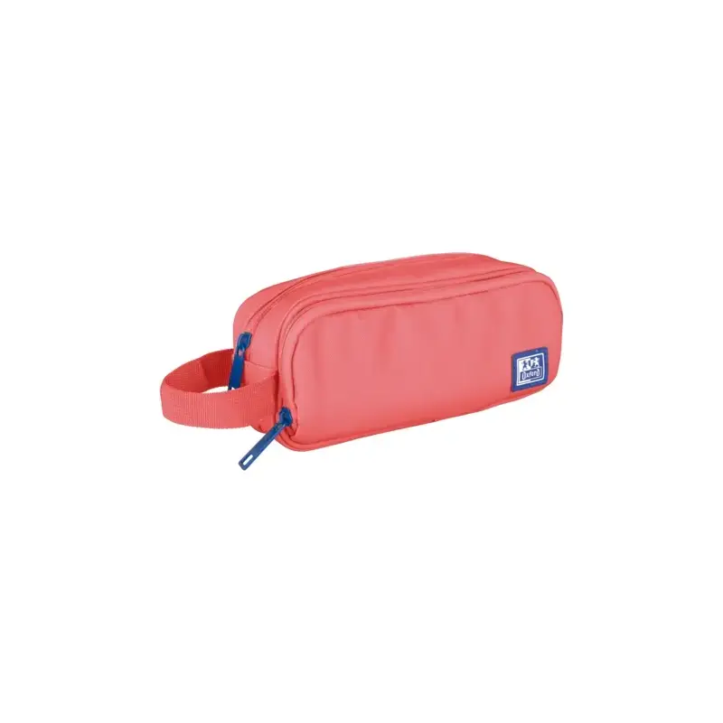 Oxford B-Smart Estuche Portatodo - 3 Compartimentos - Asa Lateral - Fabricado en Material Reciclado - Color Sandia | Ahorro Impr