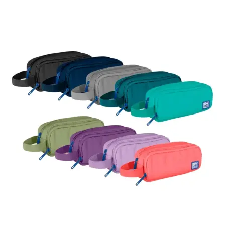 Oxford B-Smart Estuche de Lapices - Fabricado con Poliester Reciclado RPET - Resistente y Ecologico - Ideal para Organizar tus U