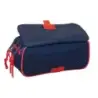 Safta Spider-Man Portatodo - 3 Compartimentos con Cremalleras - Bolsillo Frontal - Cinta Adaptable - 1.72L - 215x80x100mm - Colo
