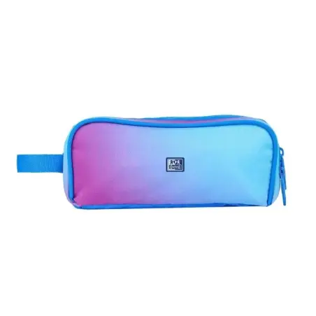 Oxford Gradient Estuche Portatodo - 3 Cremalleras - Asa Lateral - Fabricado en Material Reciclado - Color Mystic Blue | Ahorro I
