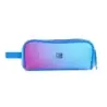 Oxford Gradient Estuche Portatodo - 3 Cremalleras - Asa Lateral - Fabricado en Material Reciclado - Color Mystic Blue | Ahorro I