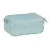 Safta Basic Portatodo - 3 Compartimentos con Cremalleras - Bolsillo Frontal - Cinta Adaptable - 1.72L - 215x80x100mm - Color Tur