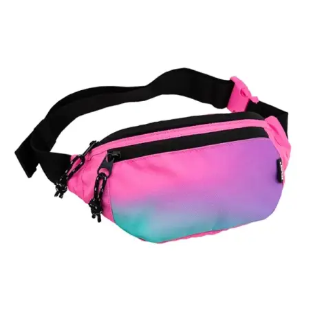 Milan Sunset Bolsa de Cintura - Ajustable - Cremallera con Tirador - 3 Bolsillos - Multicolor | Ahorro Imprimiendo