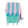 Safta Benetton Dolce Portatodo - 3 Compartimentos con Cremalleras - Bolsillo Frontal - Cinta Adaptable - 1.72L - 215x80x100mm -