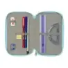 Safta Stitch Ohana Plumier de 3 Pisos - 37 Piezas - 1.3L - Goma - Lapiz - Boligrafos - Sacapuntas - Reglas - 16 Colores - 14 Rot
