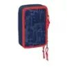 Safta Spider-Man Plumier de 3 Pisos - 37 Piezas - 1.3L - Goma - Lapiz - Boligrafos - Sacapuntas - Reglas - 16 Colores - 14 Rotul