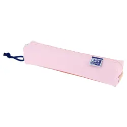 Oxford Live & Go Estuche Cuadrado Pequeño - Material Acolchado - Goma Elastica para unirlo al Cuaderno - Color Rosa | Ahorro Imp