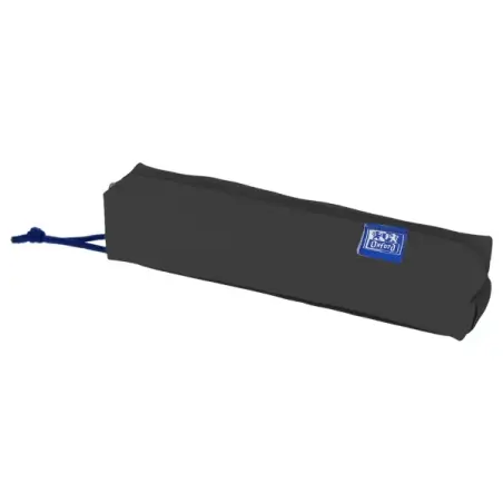 Oxford Kangoo Live and Go Estuche Cuadrado Compacto - Goma Elastica para Cuadernos - 22x4x4cm - Color Negro | Ahorro Imprimiendo