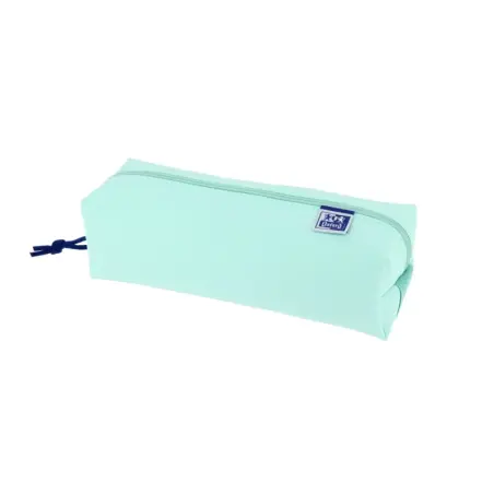 Oxford Live & Go Estuche Cuadrado Grande - Material Acolchado - Goma Elastica para unirlo al Cuaderno - Color Azul | Ahorro Impr