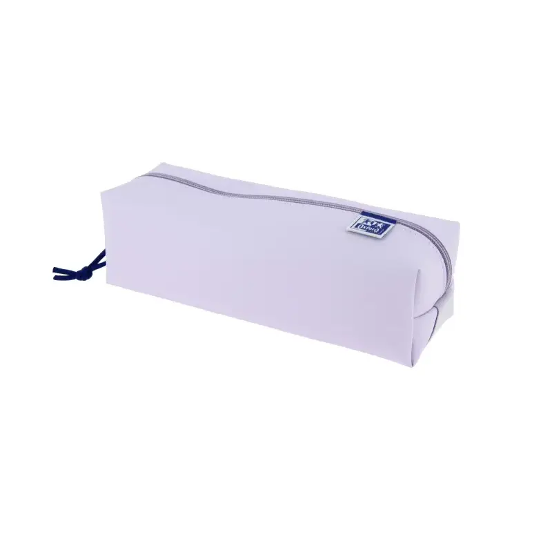 Oxford Live & Go Estuche Cuadrado Grande - Material Acolchado - Goma Elastica para unirlo al Cuaderno - Color Malva | Ahorro Imp