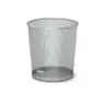 Erichkrause Compass Papelera de 12L - Base Redonda - Acero Inoxidable - Ideal para Oficinas - Color Plata | Ahorro Imprimiendo