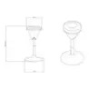 Cromad Design Taburete Multiusos - Asiento con Altura Ajustable - Giro de 360º - Tejido a Prueba de Agua - Color Rojo/Gris | Aho