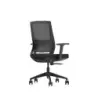 Cromad Gama Senior SE2000 Silla de Oficina - Piston de Gas de Grado 4 - Soporte Lumbar - Respaldo de Malla - Reposabrazos Fijos