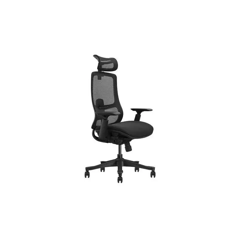 Cromad Senior SE1300 Silla de Oficina - Reposacabezas, Respaldo y Reposabrazos 3D Ajustables - Asiento con Espuma de Alta Calida