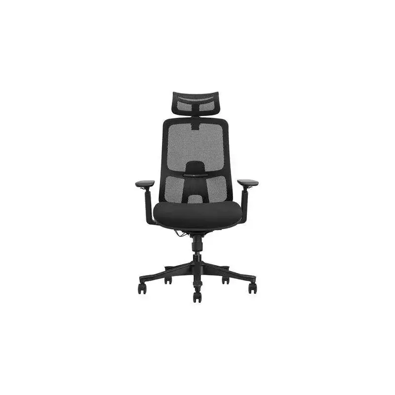 Cromad Senior SE1300 Silla de Oficina - Reposacabezas, Respaldo y Reposabrazos 3D Ajustables - Asiento con Espuma de Alta Calida