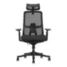 Cromad Senior SE1300 Silla de Oficina - Reposacabezas, Respaldo y Reposabrazos 3D Ajustables - Asiento con Espuma de Alta Calida