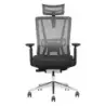 Cromad Senior SE1200 Silla de Oficina - Altura Ajustable con Elevador de Gas de Grado 4 - Reposacabezas, Reposabrazos 3D y Sopor