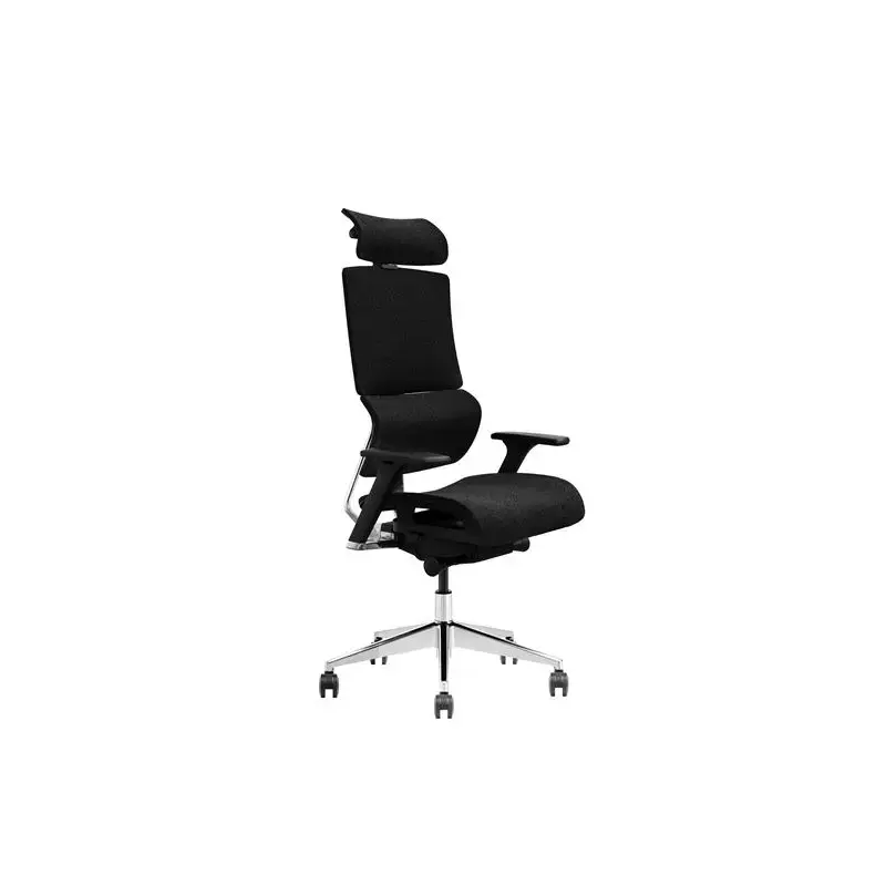 Cromad Senior SE1500 Silla de Oficina - Altura Ajustable con Elevador de Gas de Grado 4 - Reposacabezas y Respaldo Regulables -