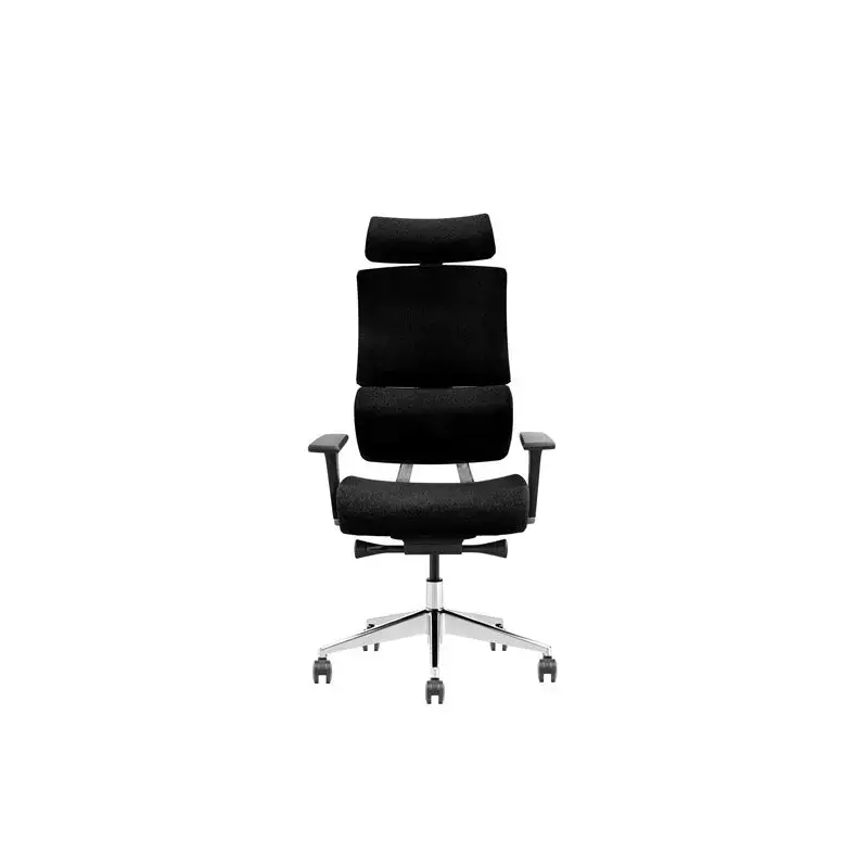 Cromad Senior SE1500 Silla de Oficina - Altura Ajustable con Elevador de Gas de Grado 4 - Reposacabezas y Respaldo Regulables -