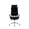 Cromad Senior SE1500 Silla de Oficina - Altura Ajustable con Elevador de Gas de Grado 4 - Reposacabezas y Respaldo Regulables -