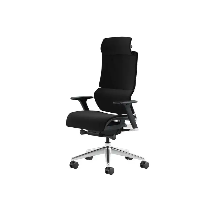 Cromad Senior SE1500 Silla de Oficina - Altura Ajustable con Elevador de Gas de Grado 4 - Reposacabezas y Respaldo Regulables -