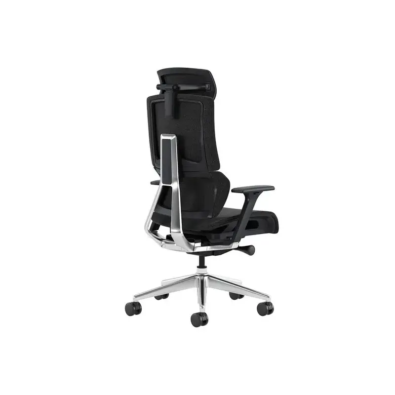 Cromad Senior SE1500 Silla de Oficina - Altura Ajustable con Elevador de Gas de Grado 4 - Reposacabezas y Respaldo Regulables -
