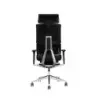 Cromad Senior SE1500 Silla de Oficina - Altura Ajustable con Elevador de Gas de Grado 4 - Reposacabezas y Respaldo Regulables -
