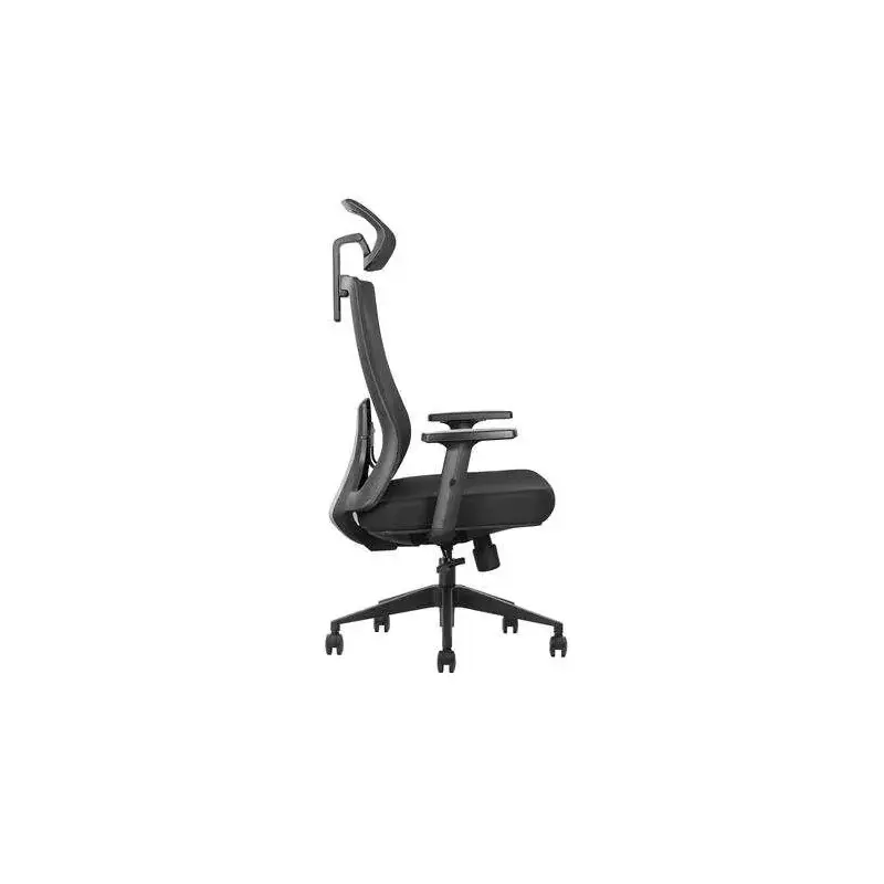 Cromad Senior SE7000 Silla de Oficina - Reposacabezas, Asiento, Soporte Lumbar y Reposabrazos Ajustables - Bloqueo de la Parte T