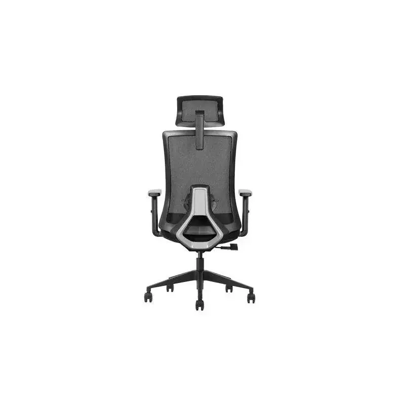Cromad Senior SE7000 Silla de Oficina - Reposacabezas, Asiento, Soporte Lumbar y Reposabrazos Ajustables - Bloqueo de la Parte T