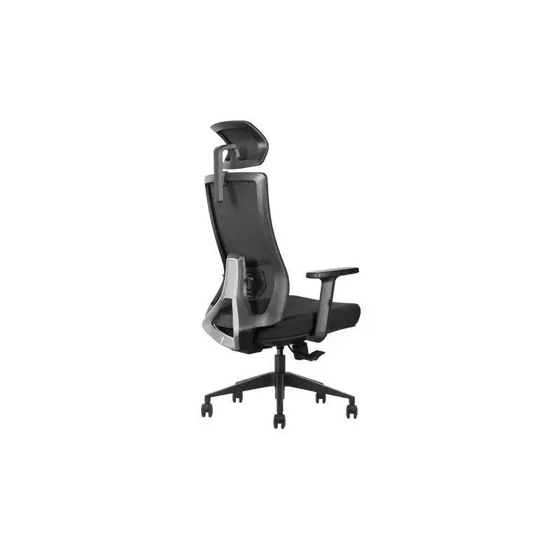 Cromad Senior SE7000 Silla de Oficina - Reposacabezas, Asiento, Soporte Lumbar y Reposabrazos Ajustables - Bloqueo de la Parte T
