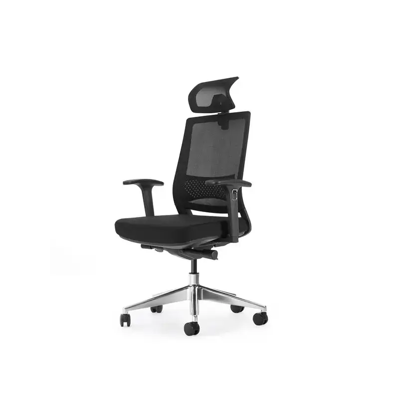 Cromad Senior SE1600 Silla de Oficina - Altura Ajustable con Elevador de Gas de Grado 4 - Soporte Lumbar y Reposacabezas Ajustab