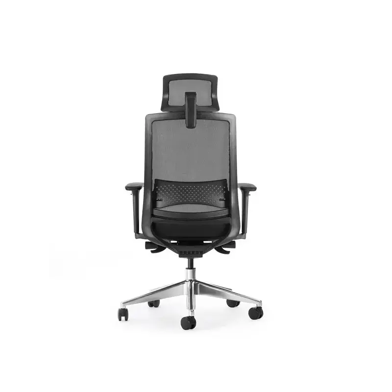Cromad Senior SE1600 Silla de Oficina - Altura Ajustable con Elevador de Gas de Grado 4 - Soporte Lumbar y Reposacabezas Ajustab