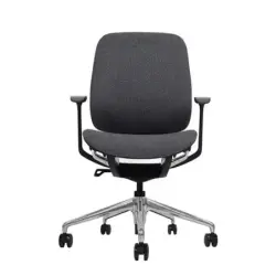 Cromad Zenith Collection Silla de Oficina - Piston de Gas de Grado 4 - Respaldo Ergonomico - Reposabrazos Ajustables - Color Neg