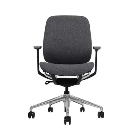 Cromad Zenith Collection Silla de Oficina - Piston de Gas de Grado 4 - Respaldo Ergonomico - Reposabrazos Ajustables - Color Neg