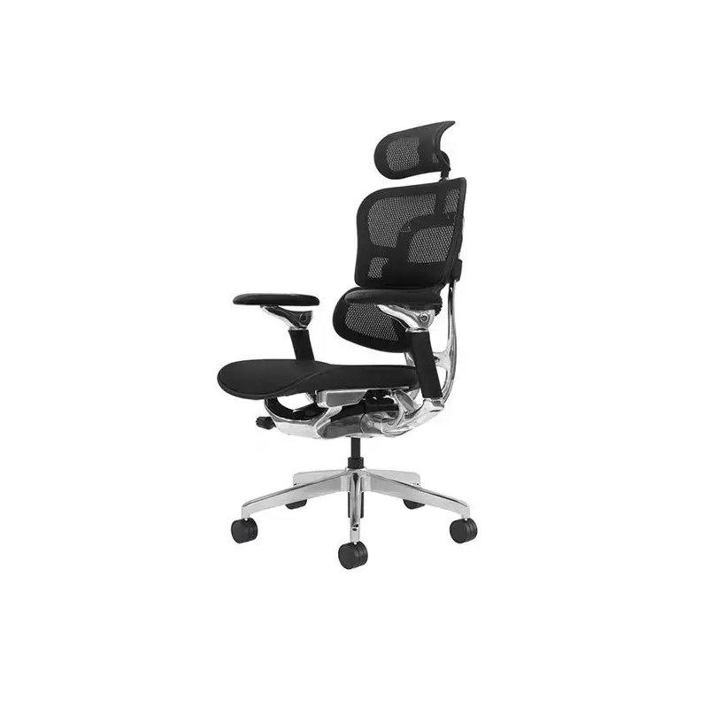 Cromad Aeris Supreme Silla de Oficina - Piston de Gas de Grado 4 - Soporte Lumbar Dividido con Ajuste de Tension - Reposacabezas