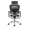 Cromad Aeris Supreme Silla de Oficina - Piston de Gas de Grado 4 - Soporte Lumbar Dividido con Ajuste de Tension - Reposacabezas
