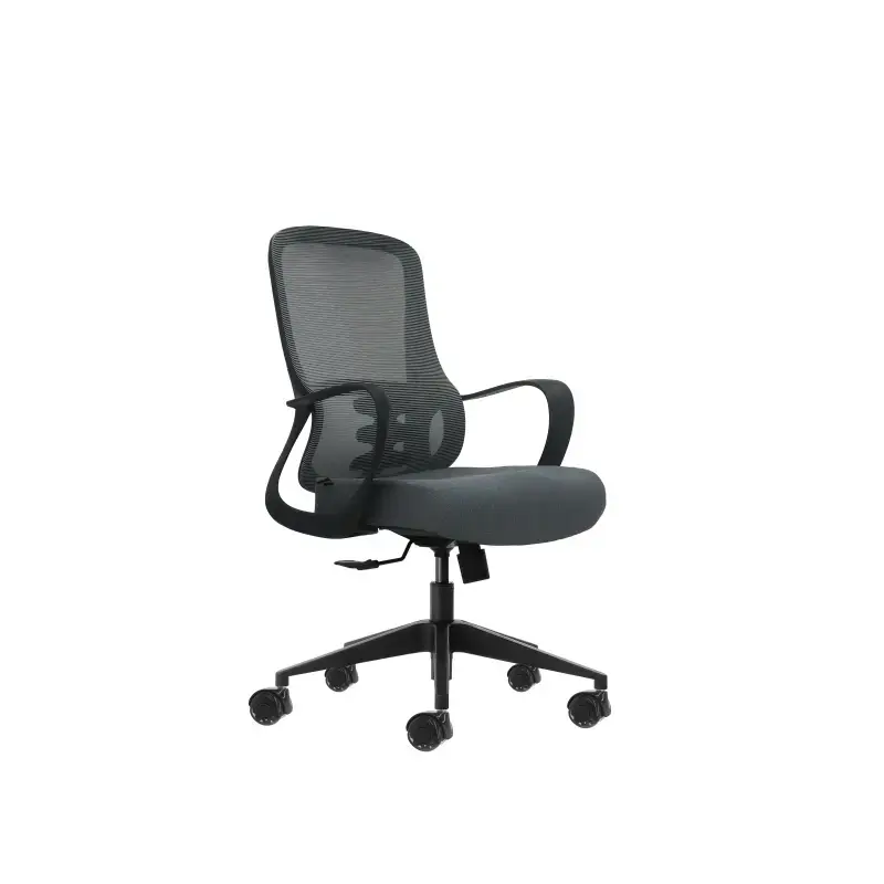 Oqonos Cherg 007 Silla de Oficina Ergonomica con Respaldo de Malla Transpirable, Piston de Gas Clase 4, Soporte Lumbar, Reposabr
