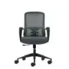 Oqonos Cherg 007 Silla de Oficina Ergonomica con Respaldo de Malla Transpirable, Piston de Gas Clase 4, Soporte Lumbar, Reposabr