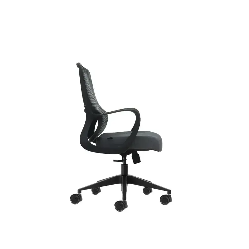 Oqonos Cherg 007 Silla de Oficina Ergonomica con Respaldo de Malla Transpirable, Piston de Gas Clase 4, Soporte Lumbar, Reposabr