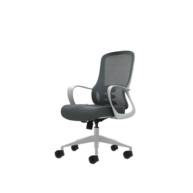 Oqonos Cherg 009 Silla de Oficina Ergonomica con Respaldo de Malla Transpirable, Piston de Gas Clase 4, Soporte Lumbar, Reposabr