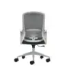 Oqonos Cherg 009 Silla de Oficina Ergonomica con Respaldo de Malla Transpirable, Piston de Gas Clase 4, Soporte Lumbar, Reposabr