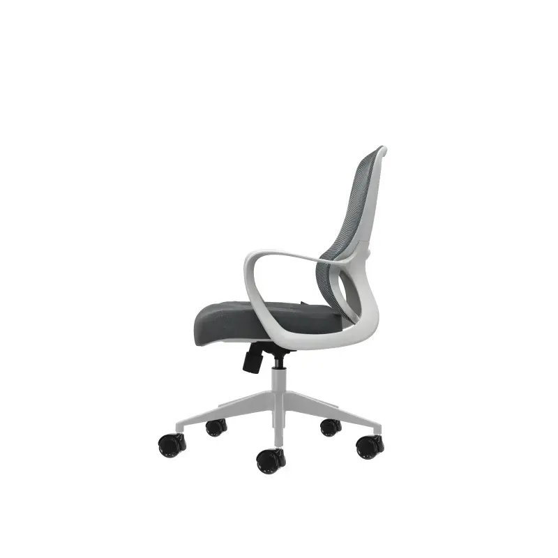 Oqonos Cherg 009 Silla de Oficina Ergonomica con Respaldo de Malla Transpirable, Piston de Gas Clase 4, Soporte Lumbar, Reposabr