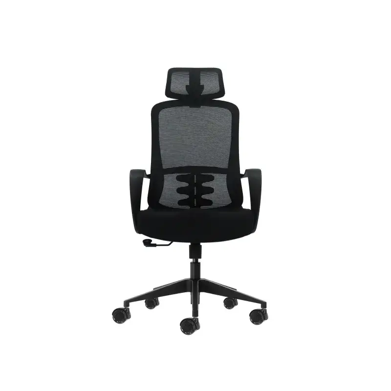 Oqonos Cherg 004 Silla de Oficina Ergonomica con Reposacabezas Cervical Ajustable, Respaldo de Malla Transpirable, Piston de Gas