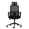 Oqonos Cherg 004 Silla de Oficina Ergonomica con Reposacabezas Cervical Ajustable, Respaldo de Malla Transpirable, Piston de Gas