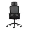 Oqonos Cherg 004 Silla de Oficina Ergonomica con Reposacabezas Cervical Ajustable, Respaldo de Malla Transpirable, Piston de Gas