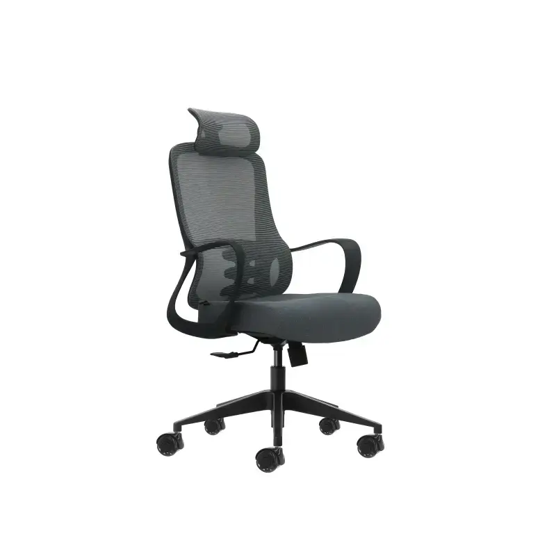 Oqonos Cherg 005 Silla de Oficina Ergonomica con Reposacabezas Cervical Ajustable, Respaldo de Malla Transpirable, Piston de Gas