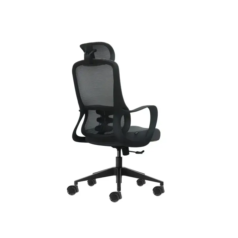 Oqonos Cherg 005 Silla de Oficina Ergonomica con Reposacabezas Cervical Ajustable, Respaldo de Malla Transpirable, Piston de Gas