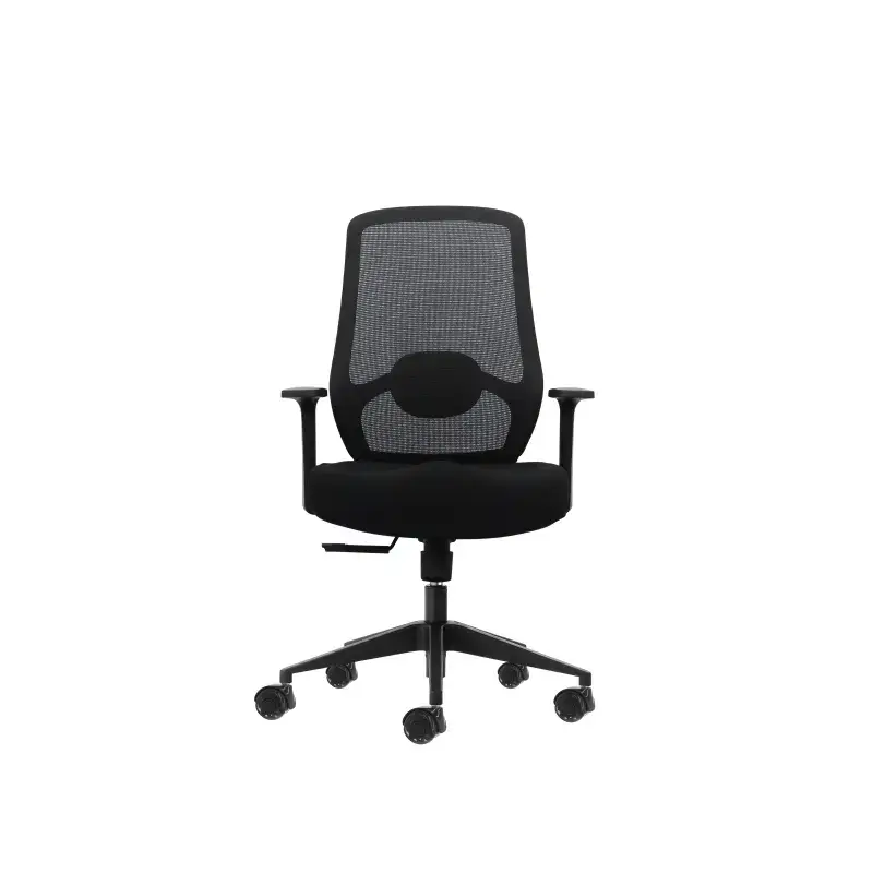 Oqonos Cherg 001 Silla de Oficina Ergonomica con Soporte Lumbar Ajustable en Altura y Profundidad, Respaldo de Malla Transpirabl
