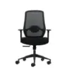 Oqonos Cherg 001 Silla de Oficina Ergonomica con Soporte Lumbar Ajustable en Altura y Profundidad, Respaldo de Malla Transpirabl